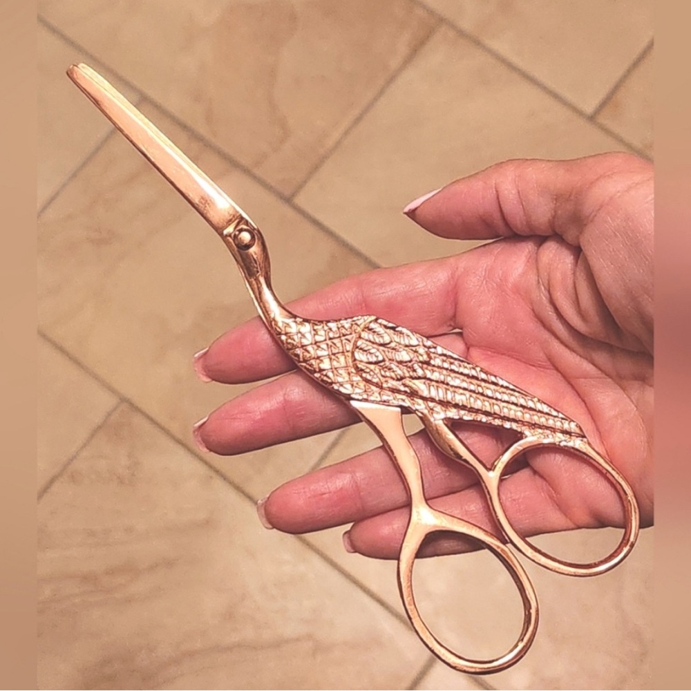 Anthro Copper Crane scissors • Perfect 🤩 Condition